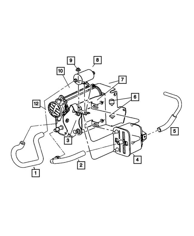 52121718AB - Emission Systems: Filter To Canister Hose for Mopar Image image