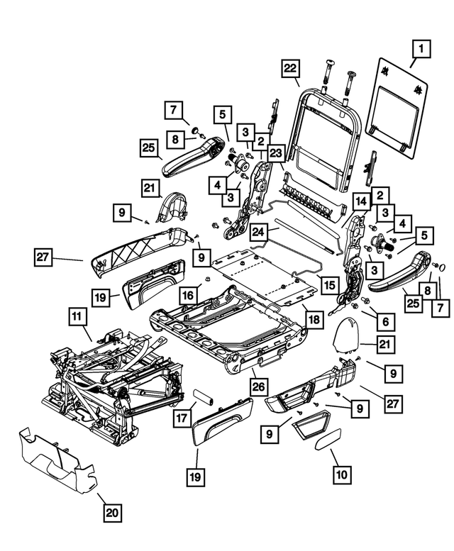 5139365AA - Interior Trim: Screw, Left for Mopar Image