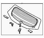 87110G5151 - Body: Lift Gate Glass for Kia: Niro, Niro EV Image