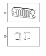 82210558AC - Conversion and Upfit Packages: Grille &amp; Headlamp Decor Kit for Mopar Image
