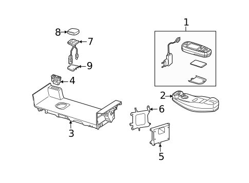 Communication System Components for 2013 Mercedes-Benz S600 #0