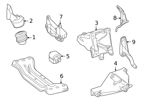 Engine & Trans Mounting for 2016 Mercedes-Benz CLS 550 #0