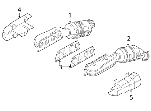 Exhaust Manifold for 2003 Volkswagen Passat #0