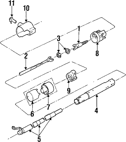 Steering Column Assembly for 1986 Buick LeSabre #0