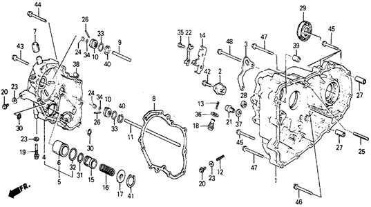 3AT Transmission Housing for 1984 Honda Civic #0