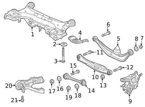 Rear Suspension for 2018 Honda Odyssey #0