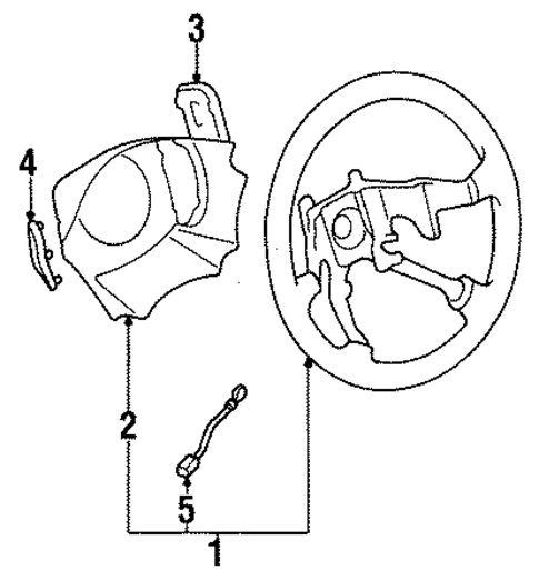 Steering Wheel & Trim for 1999 Subaru Legacy #0