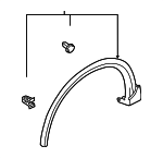 7400A671 - : Wheel Opening Molding for Mitsubishi: Eclipse Cross Image