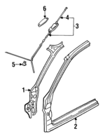 MB132150 - Body: Mast Clip for Mitsubishi Image