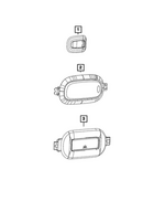 5SA77TX7AB - Interior Trim: Dome Lamp Bezel for Mopar Image