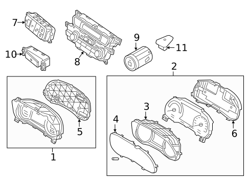 Controls for 2018 Kia Niro #1