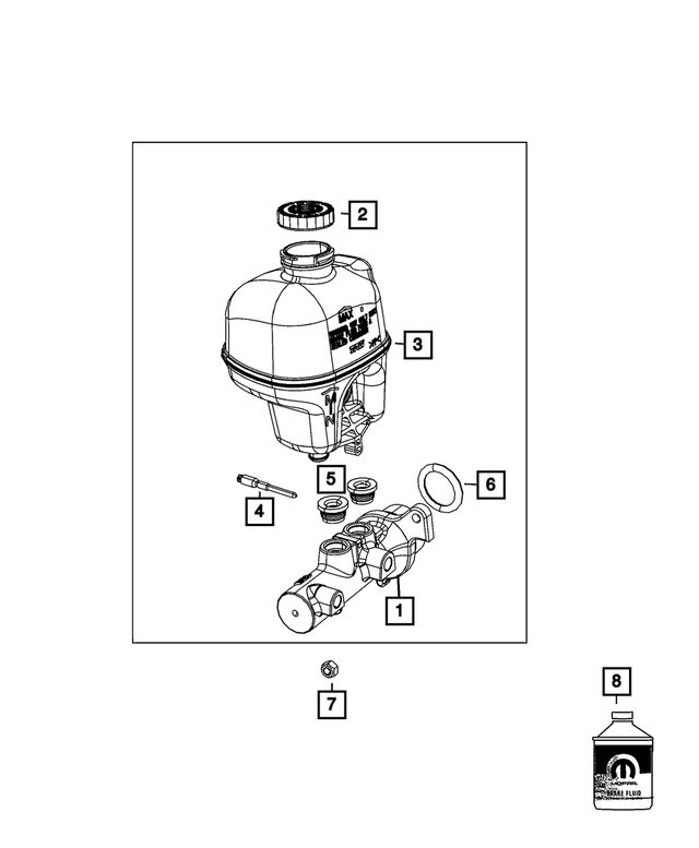 5183872AA - Brakes: Hex Lock Nut for Mopar Image image