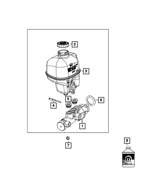 Brake Master Cylinder for 2013 Ram 1500 #0
