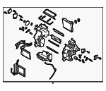 97205K4001 - HVAC: AC &amp; Heater Assembly for Hyundai: Kona Electric Image