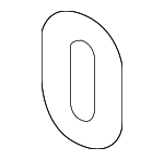 97165F2020 - HVAC: Evaporator Core Seal for Genesis: Electrified G80, Electrified GV70, G70, G80, G90, GV70, GV80, GV80 Coupe | Hyundai: Elantra, Elantra GT, Ioniq, Kona Electric Image