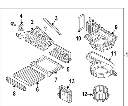 Blower Motor & Fan for 2025 Genesis GV80 Coupe #0