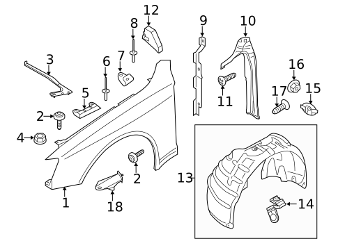 Fender & Components for 2014 Audi allroad #0