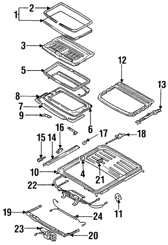 B09669915A35 - Body: Welt for Mazda Image