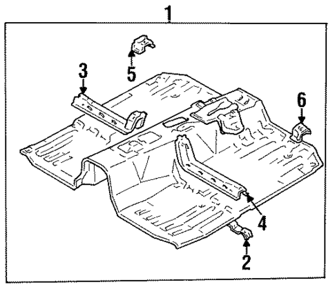 Floor & Rails for 1997 Suzuki X-90 #0