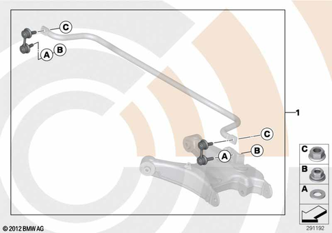 Rear Axle for 2005 BMW X5 3.0i #1