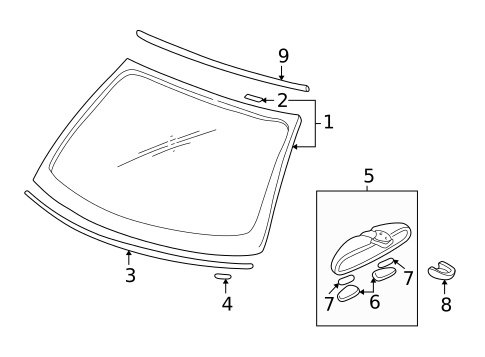 Reveal Moldings for 2002 Mitsubishi Eclipse #0