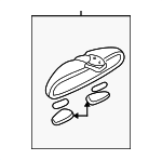MR958933 - Body: Mirror Assembly for MITSUBISHI Image