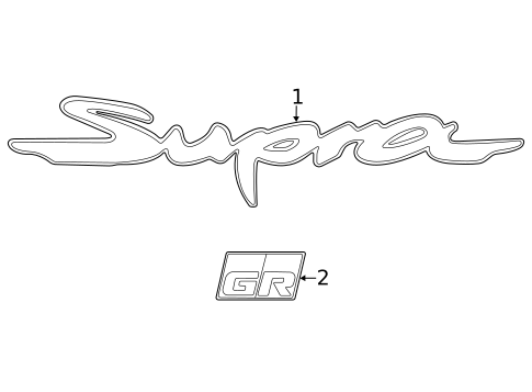 Exterior Trim - Rear Bumper for 2023 Toyota GR Supra #0