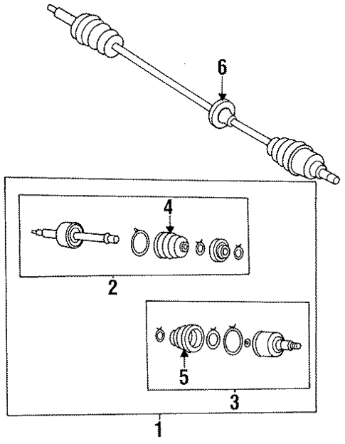 Drive Axles for 1995 Kia Sephia #0