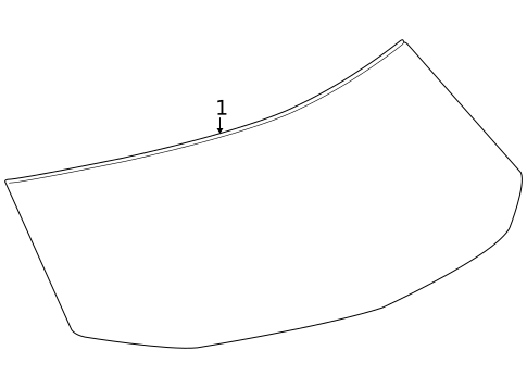 Glass - Lift Gate for 2012 Cadillac CTS #0