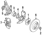 F1CZ1104B - Brakes: Hub for Ford: Escort | Mercury: Tracer Image