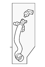 2065011304 - : Lower Hose for Mercedes-Benz Image