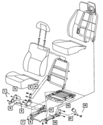 5093210AA - Interior Trim: Seat Adjuster Handle Towel Bar for Mopar Image