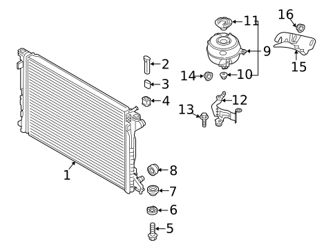 Radiator & Components for 2019 Audi A7 Sportback #0