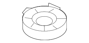 4M0121268A - Cooling System: Auxiliary Radiator Isolator for Audi Image