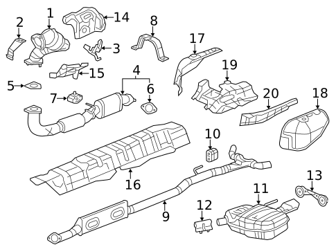 Exhaust Components for 2010 Saab 9-5 #0