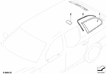 51377163614 - : Green Side Window With Right Gasket for BMW Image