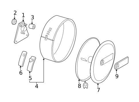 Carrier & Components for 2005 Mercedes-Benz G 500 #0