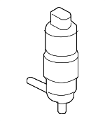 99762450200 - Electrical: Washer Pump for Porsche: 911, Boxster, Carrera GT, Cayman, Panamera Image