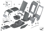 52207423024 - : Cup Holder, Armrest for BMW Image