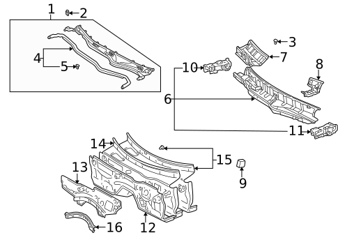 Cowl for 2003 Lexus GS300 #0