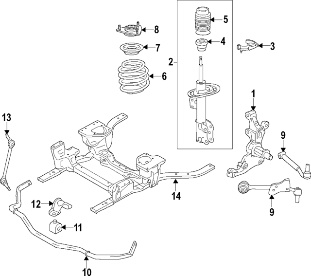JR3Z18124J - Suspension: Strut for Ford: Mustang Image