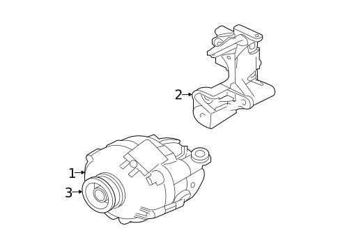 Alternator for 2006 Mitsubishi Galant #1