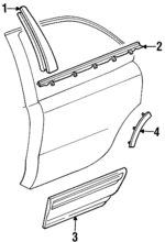25626680 - Body: Applique for Oldsmobile: 88, 98, LSS, Regency Image