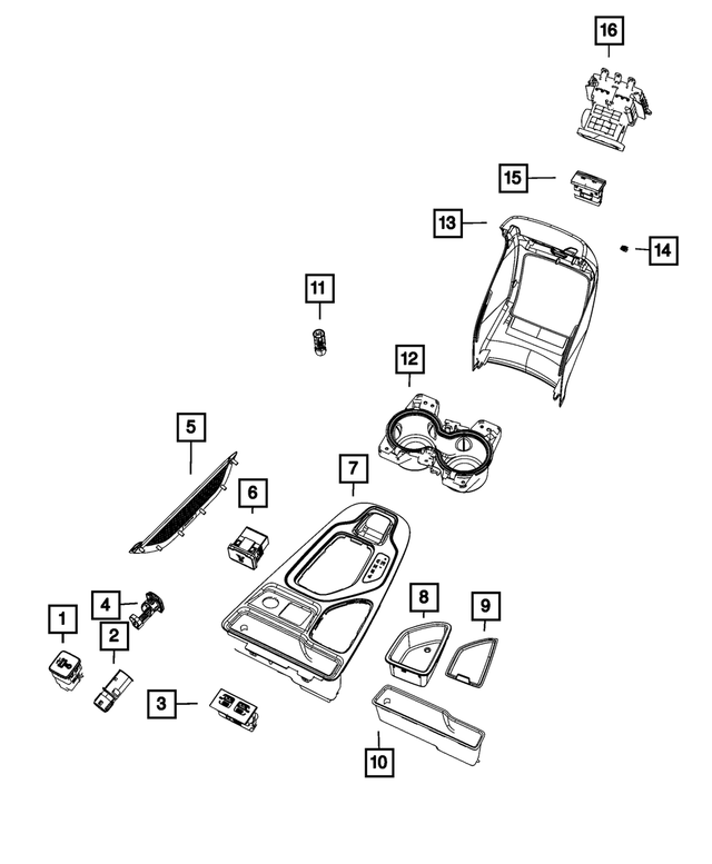 68549431AA - Interior Trim: Charging Port Usb for Mopar Image