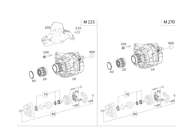 9061903 - Electrical Equipment and Instruments: Three-Phase Alternator for Mercedes-Benz Image image