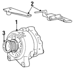1W7Z10153AB - Electrical: Alternator Mount Bracket for Ford: Crown Victoria | Lincoln: Town Car | Mercury: Grand Marquis Image