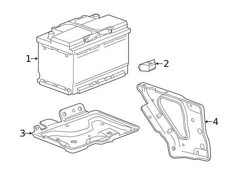 Battery for 2019 Chevrolet Silverado 1500 LD #1