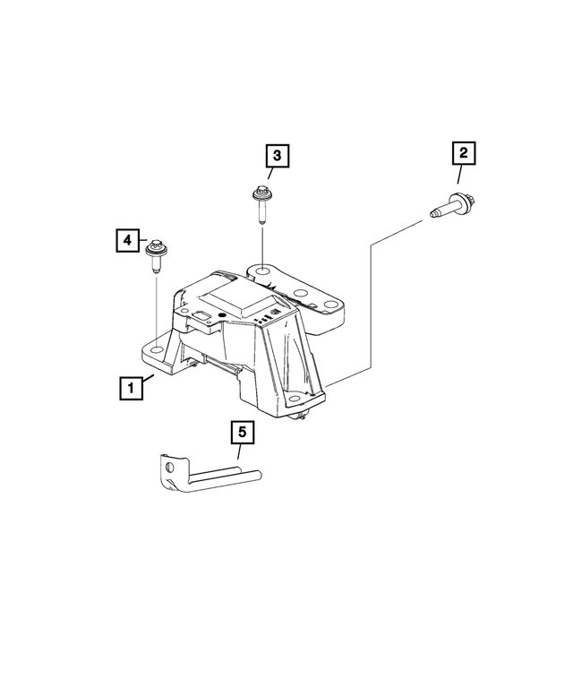 68439358AA - 1.3L Turbo; Engine: Engine Mount Isolator for Mopar Image