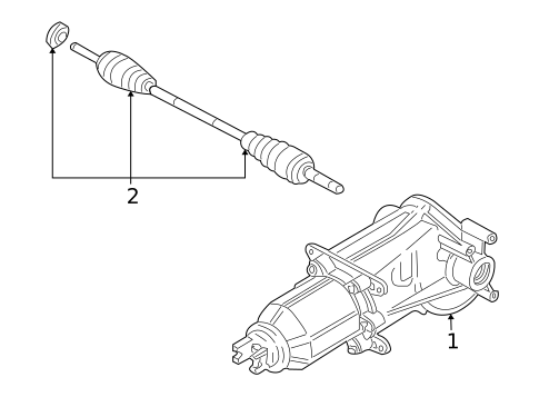Axle & Differential for 2009 Mazda Tribute #0