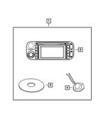 56038646AM - Mopar Accessories - Component Parts: Am/fm Cd W/nav/dvd &amp; Cd-ctrl Radio for Mopar Image